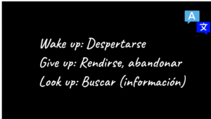 verbos frasales o phrasal verbs en inglés
